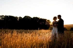 a couple photographed on their wedding day at ardoe house
