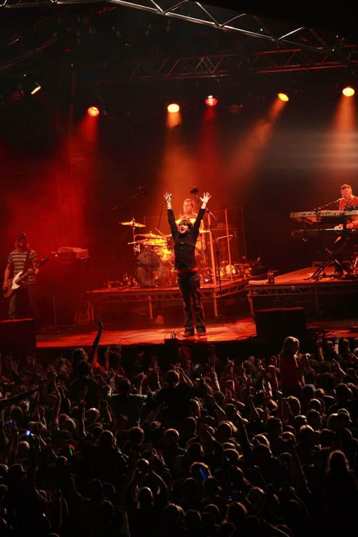 embrace take the audiences applauds during the belladrum tartan heart festival in 2006