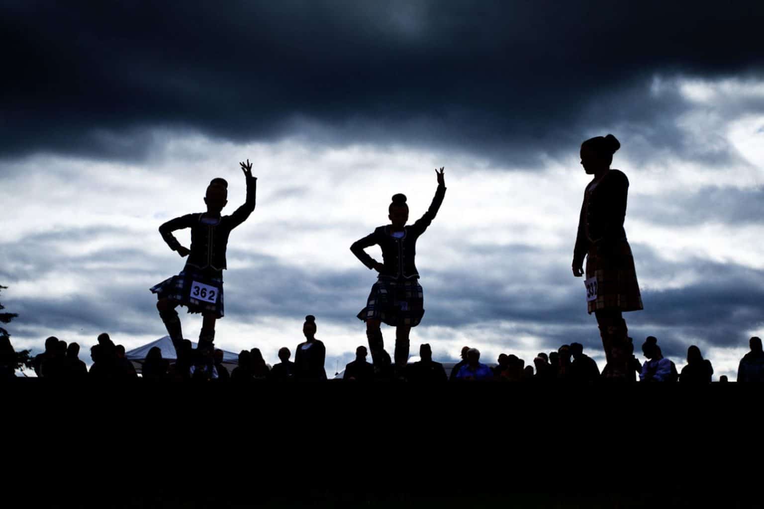 invercharron-highland-games highland dancers compete in the invercharron highland games