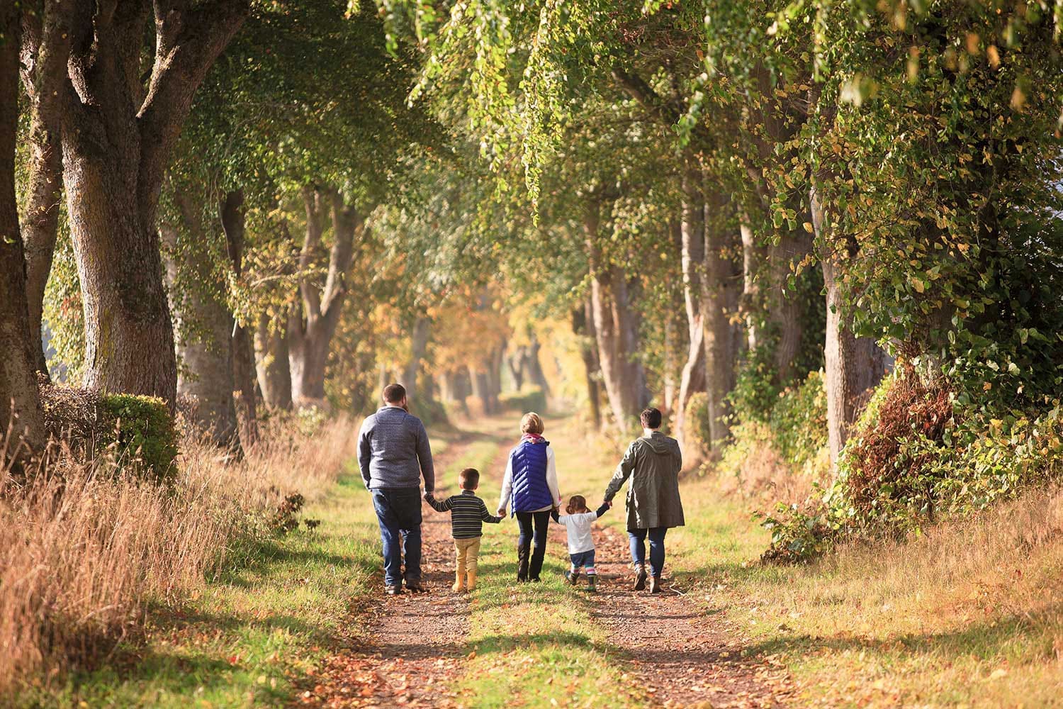autumn family portrait