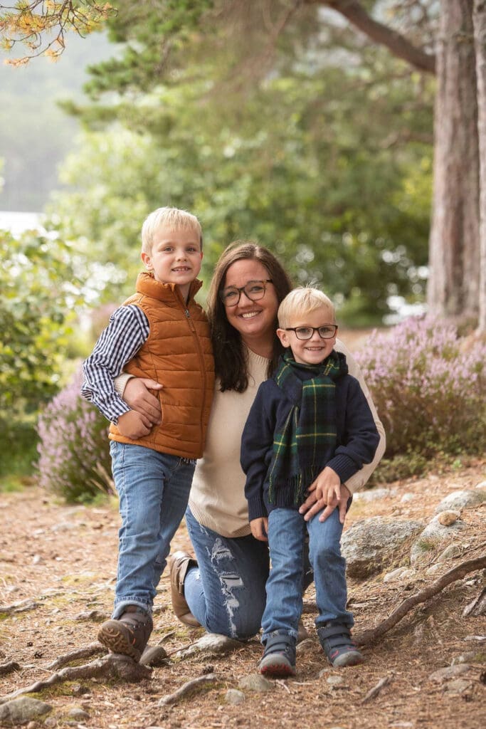 scottish vacation family portrait