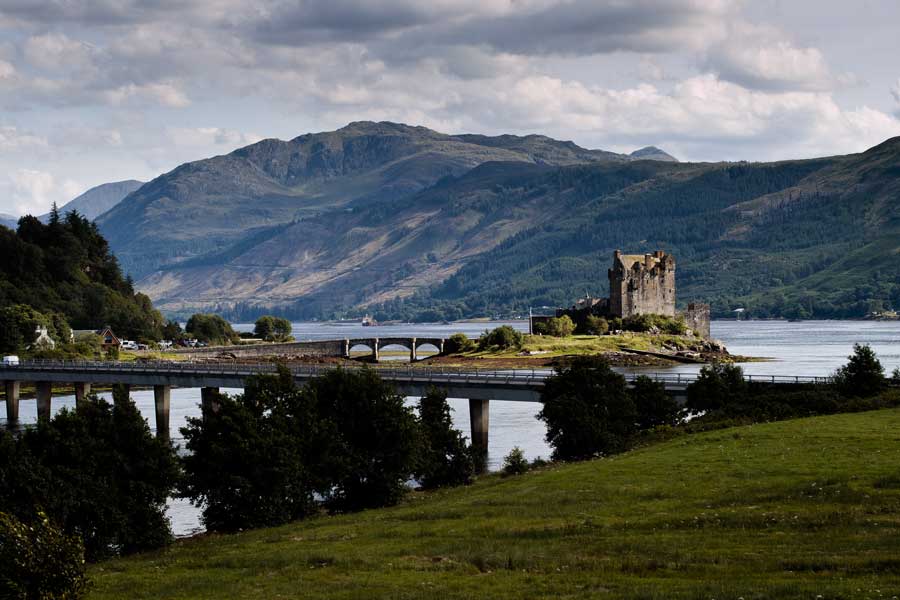 Eilean Donan Castle view from castle apartments