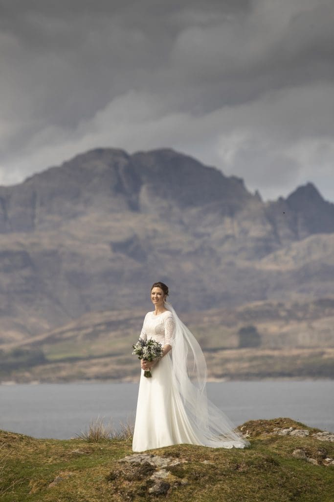 Skye elopement bride Skye elopement bride
