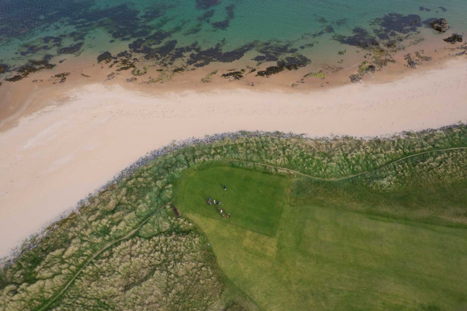 Royal Dornoch Golf Course Aerial View